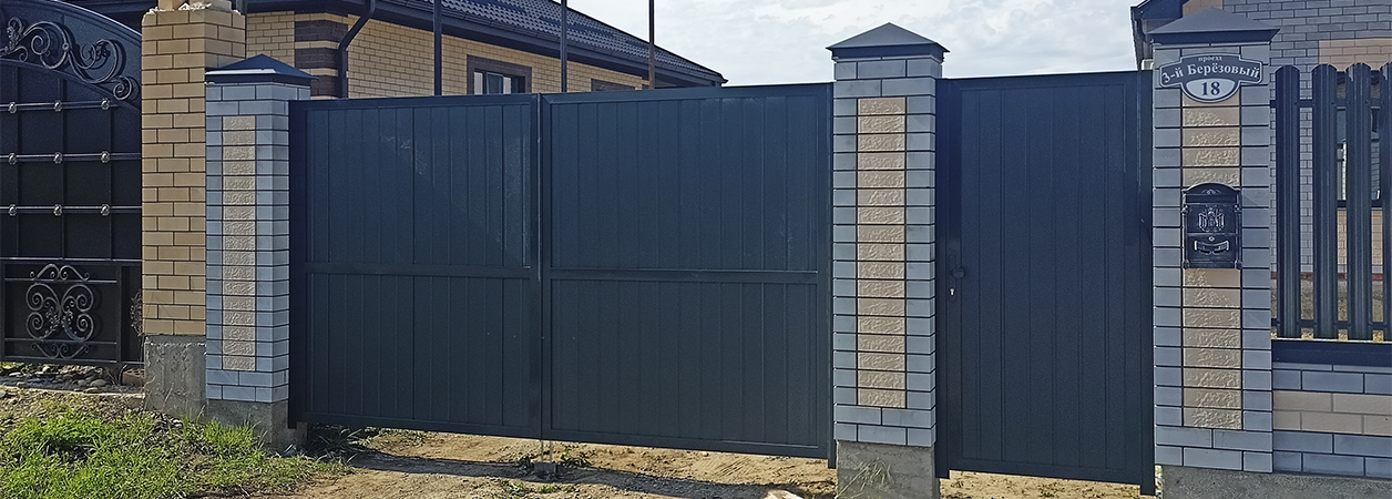 Въездные ворота в Учкекене под ключ