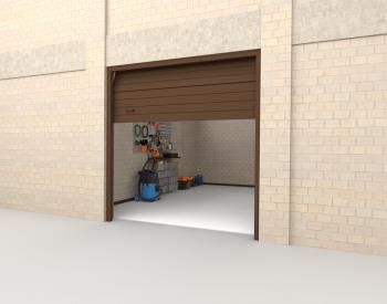 Секционные с окнами ворота S-гофр Trend